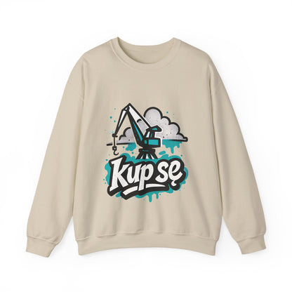 Bluza unisex z grafiką Kup Se Dźwig– klasyczny crewneck i miejski styl