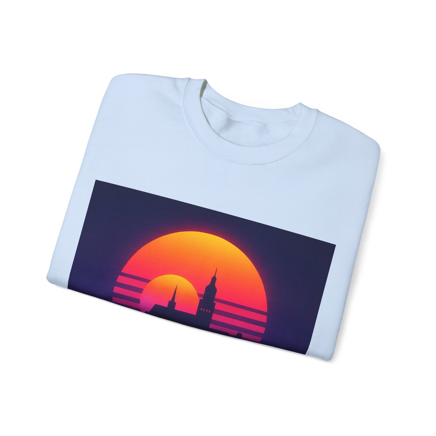 Bluza unisex z grafiką Kup Se Panorama Gdańsk – klasyczny crewneck i miejski styl
