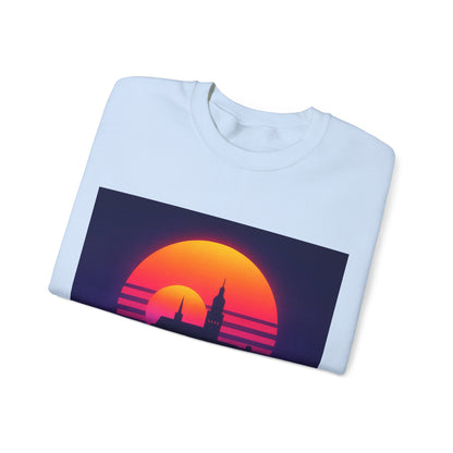 Bluza unisex z grafiką Kup Se Panorama Gdańsk – klasyczny crewneck i miejski styl