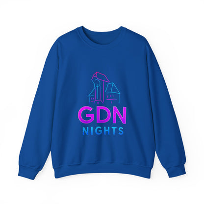 Bluza unisex z grafiką Kup Se GDN Nights – klasyczny crewneck i miejski styl