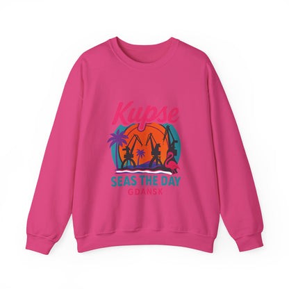 Bluza unisex z grafiką Kup Se Seas The Day – klasyczny crewneck i miejski styl