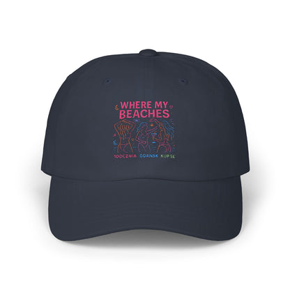 Czapka z daszkiem z grafiką Kup Se Where My Beaches – modny Dad Cap z charakterem