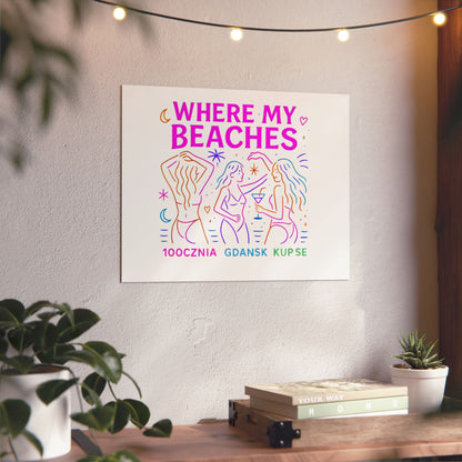 Obraz na panelu aluminiowym Where My Beaches – trwały wydruk w stylu Kup Se