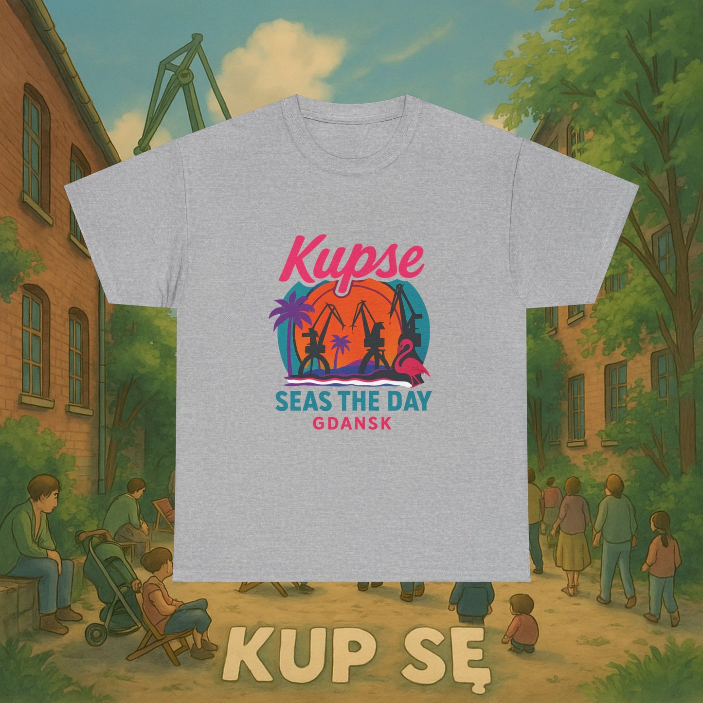 KupSe Seas The Day Style t-shirt - Unisex Heavy Cotton Tee
