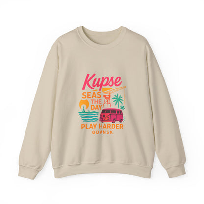Bluza unisex z grafiką Kup Se Play Harder – klasyczny crewneck i miejski styl