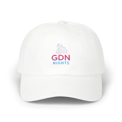 Czapka z daszkiem z grafiką Kup Se GDN Nights – modny Dad Cap z charakterem