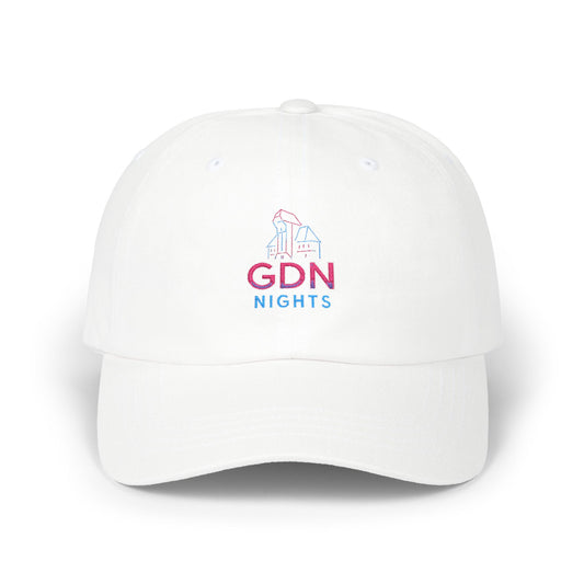 Czapka z daszkiem z grafiką Kup Se GDN Nights – modny Dad Cap z charakterem