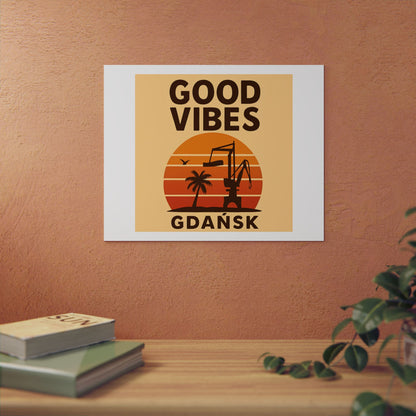 Obraz na panelu aluminiowym Good Vibes Desert – trwały wydruk w stylu Kup Se
