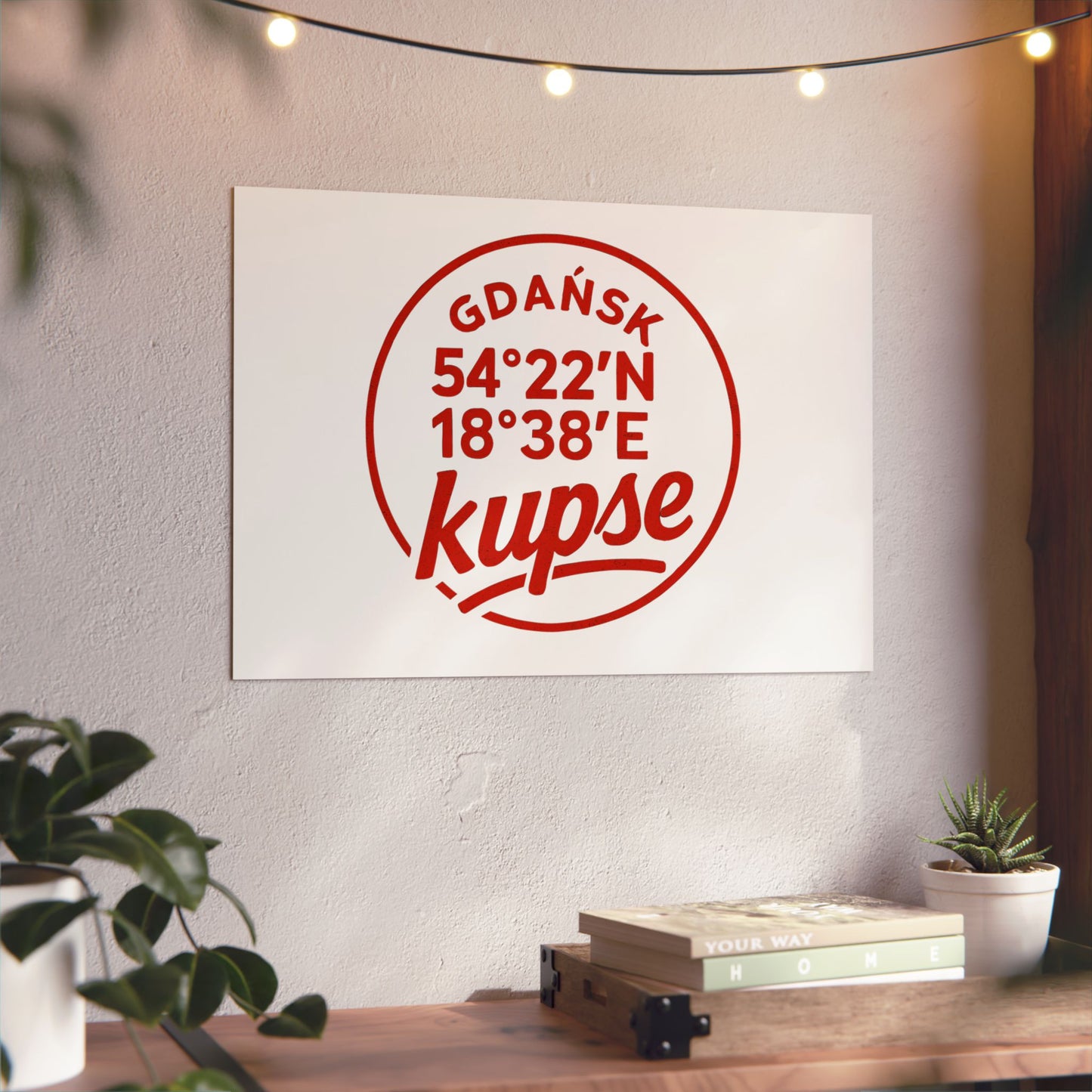 Obraz na panelu aluminiowym Koordynaty – trwały wydruk w stylu Kup Se