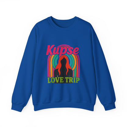 Bluza unisex z grafiką Kup Se Love Trip – klasyczny crewneck i miejski styl