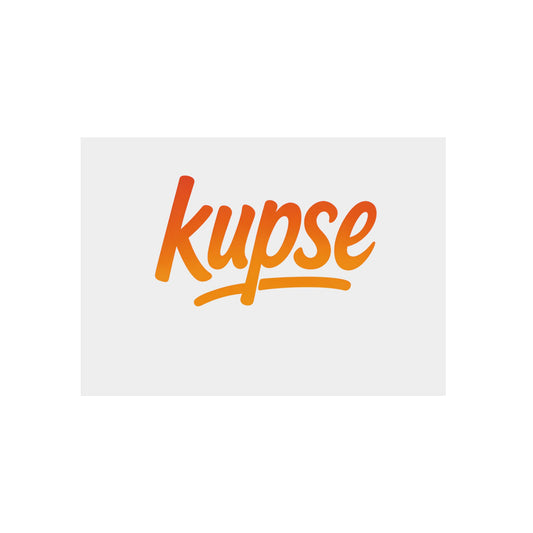 Obraz na panelu aluminiowym Kupse Logo Orange – trwały wydruk w stylu Kup Se