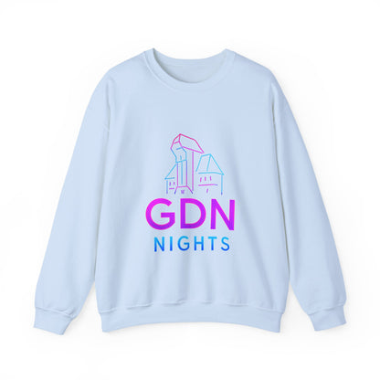 Bluza unisex z grafiką Kup Se GDN Nights – klasyczny crewneck i miejski styl