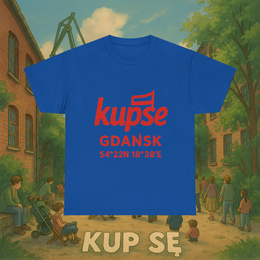KupSe Logo Gdańsk Solidarność t-shirt - Unisex Heavy Cotton Tee