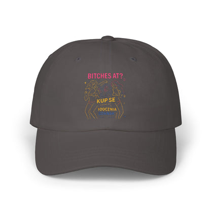 Czapka z daszkiem z grafiką Kup Se Bi*ches at? – modny Dad Cap z charakterem