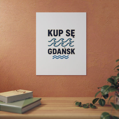 Obraz na panelu aluminiowym Gdańsk Fale – trwały wydruk w stylu Kup Se