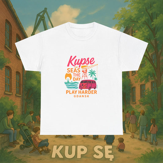 KupSe Play Harder Style t-shirt - Unisex Heavy Cotton Tee