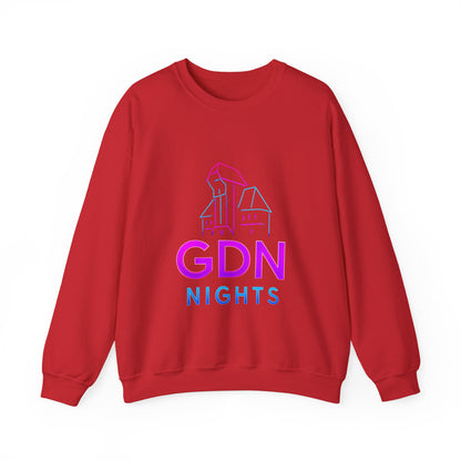 Bluza unisex z grafiką Kup Se GDN Nights – klasyczny crewneck i miejski styl