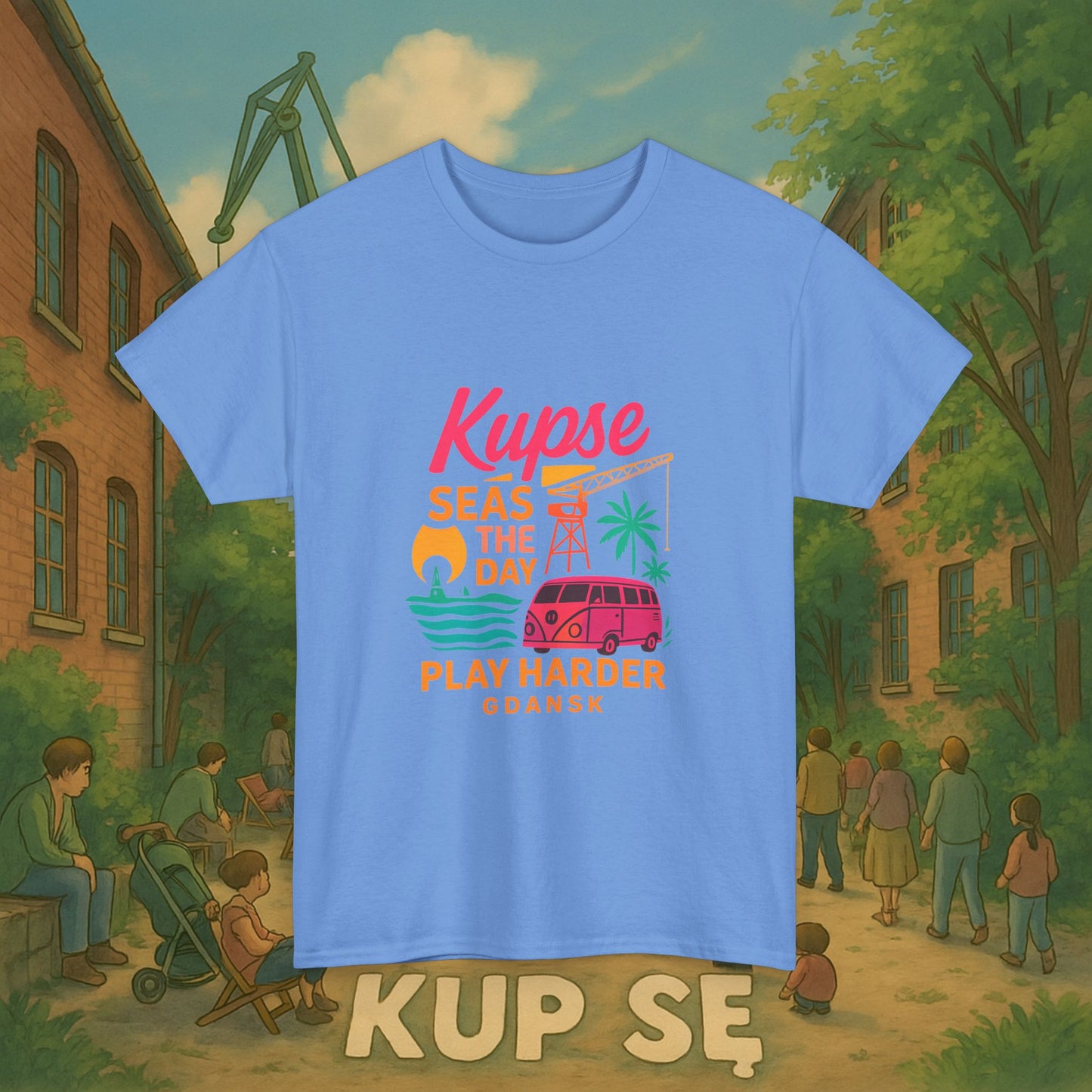 KupSe Play Harder Style t-shirt - Unisex Heavy Cotton Tee