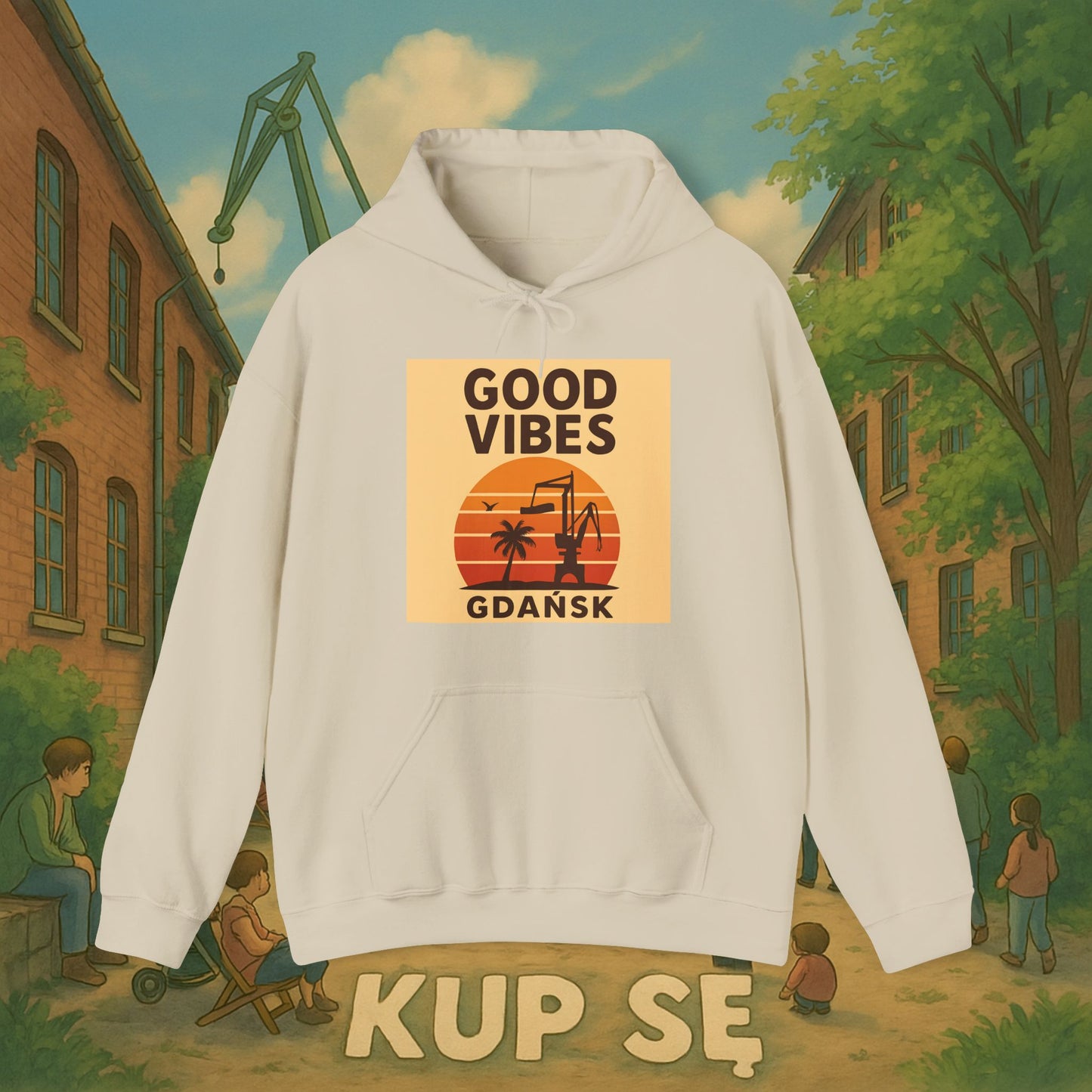 Unisex Heavy Blend Hoodie – Good Vibes Desert – Kup Se