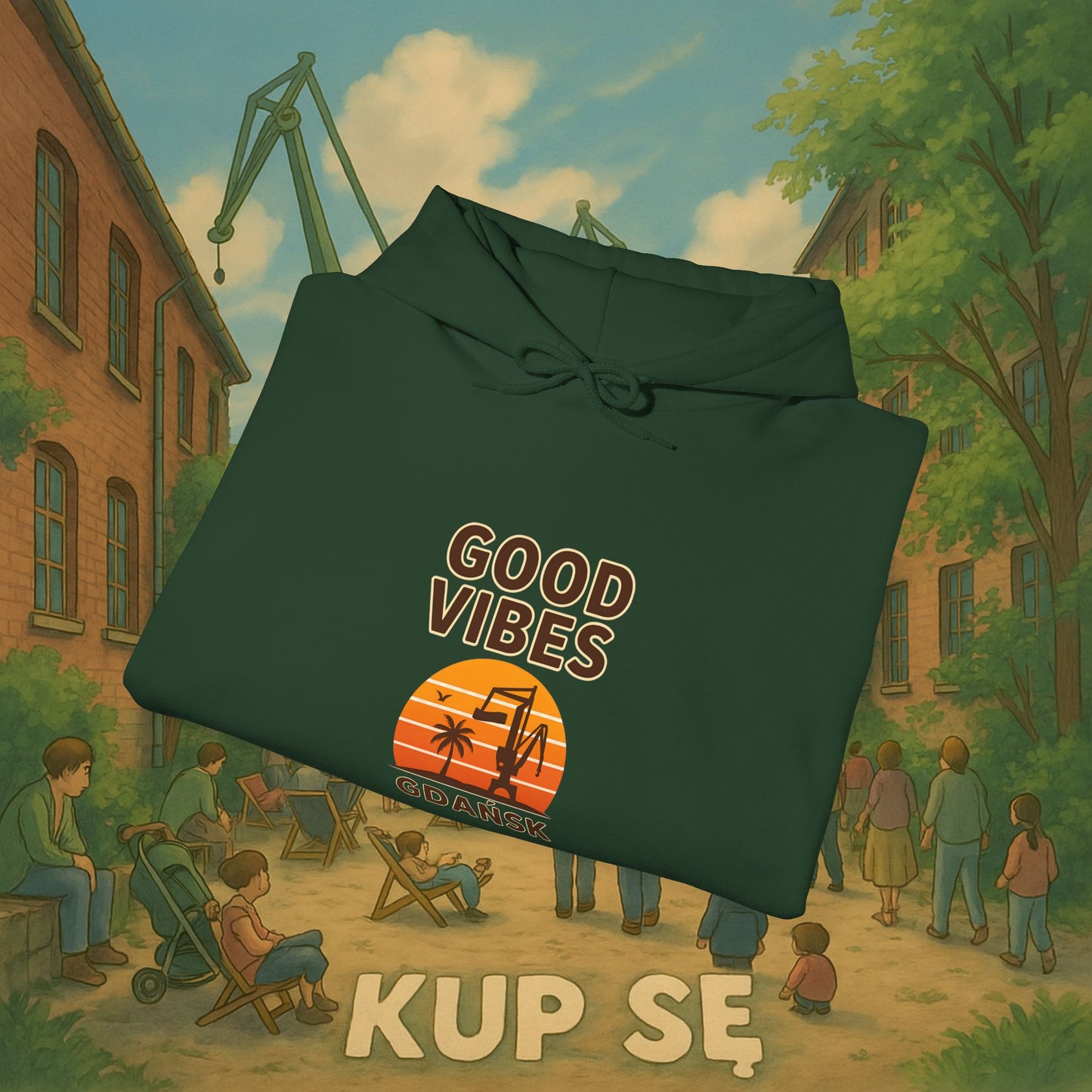 Unisex Heavy Blend Hoodie – Good Vibes – Kup Se