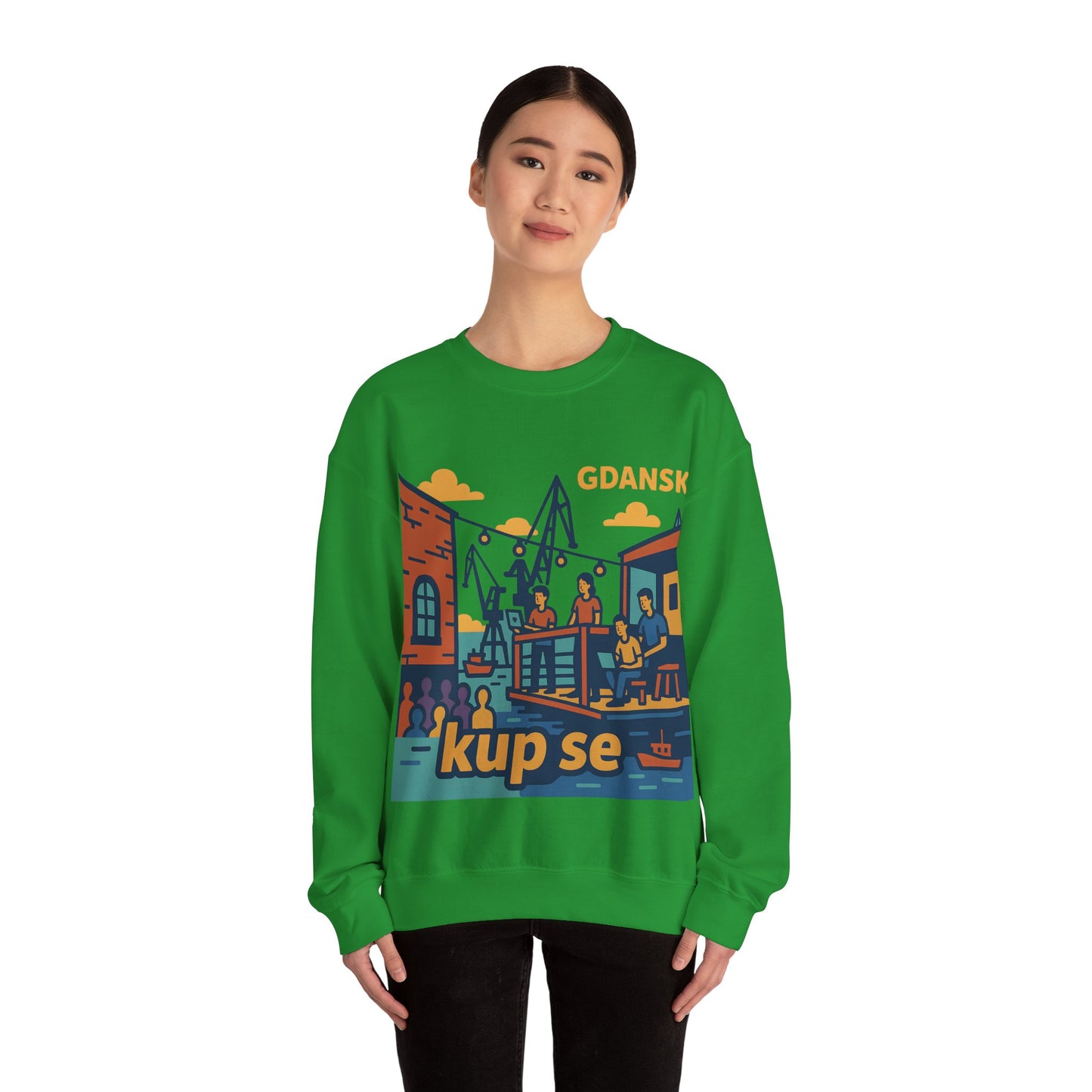 Bluza unisex z grafiką Kup Se Vibe – klasyczny crewneck i miejski styl