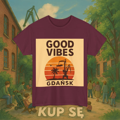 KupSe Good Vibes Desert Style t-shirt - Unisex Heavy Cotton Tee