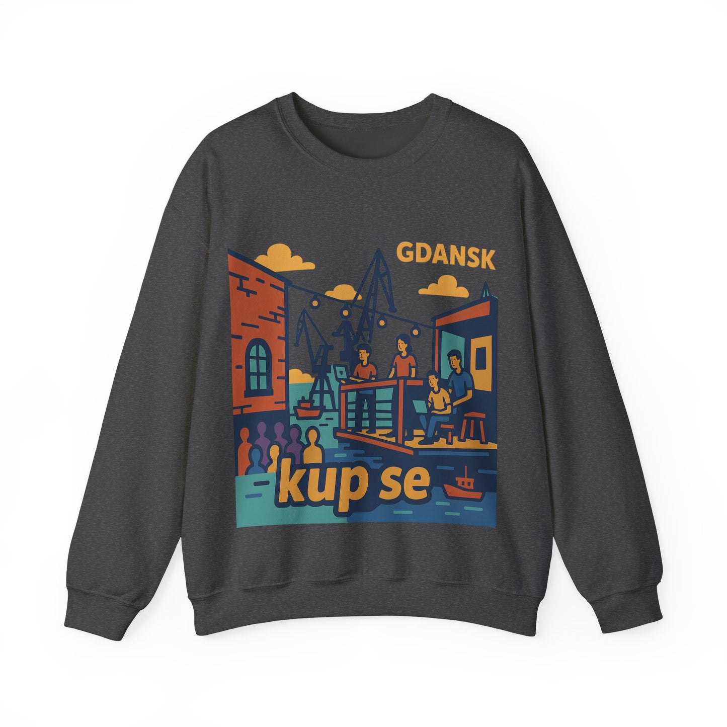 Bluza unisex z grafiką Kup Se Vibe – klasyczny crewneck i miejski styl