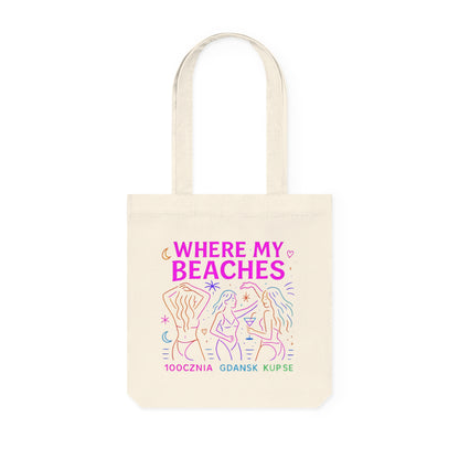 Tkana Torba na Ramię Kup Se Where My Beaches – Styl i Ekologia w Jednym