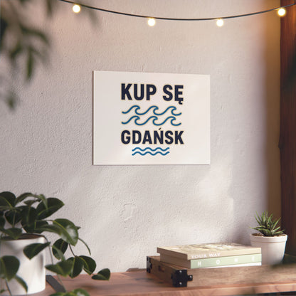 Obraz na panelu aluminiowym Gdańsk Fale – trwały wydruk w stylu Kup Se