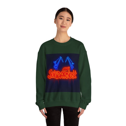 Bluza unisex z grafiką Kup Se Solidarność – klasyczny crewneck i miejski styl