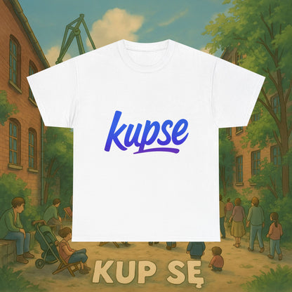 KupSe Logo Blue Style t-shirt - Unisex Heavy Cotton Tee