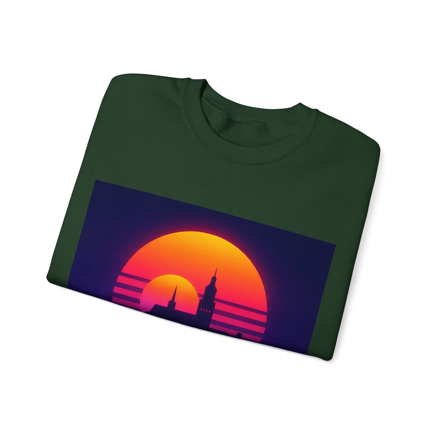 Bluza unisex z grafiką Kup Se Panorama Gdańsk – klasyczny crewneck i miejski styl