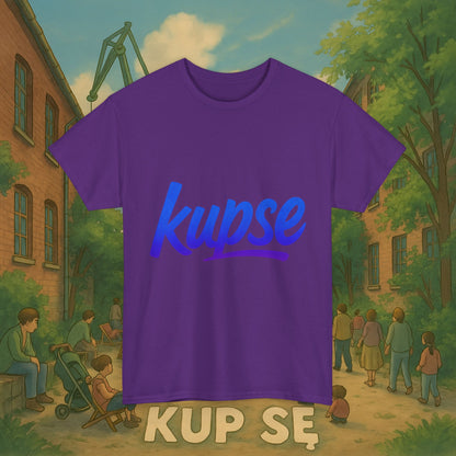 KupSe Logo Blue Style t-shirt - Unisex Heavy Cotton Tee