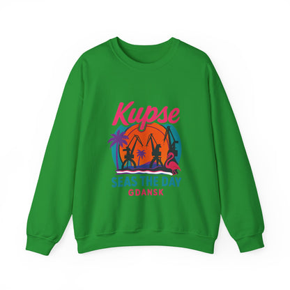 Bluza unisex z grafiką Kup Se Seas The Day – klasyczny crewneck i miejski styl