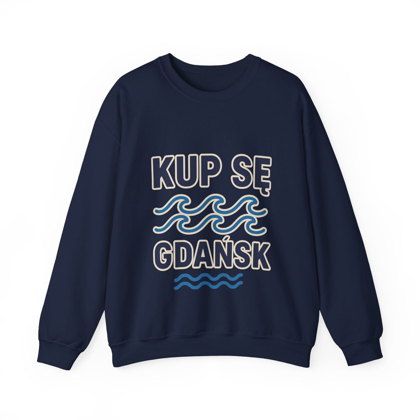 Bluza unisex z grafiką Kup Se Fale – klasyczny crewneck i miejski styl