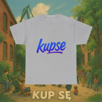 KupSe Logo Blue Style t-shirt - Unisex Heavy Cotton Tee
