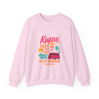 Bluza unisex z grafiką Kup Se Play Harder – klasyczny crewneck i miejski styl