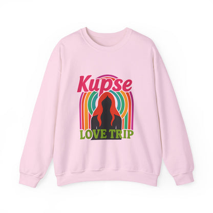 Bluza unisex z grafiką Kup Se Love Trip – klasyczny crewneck i miejski styl