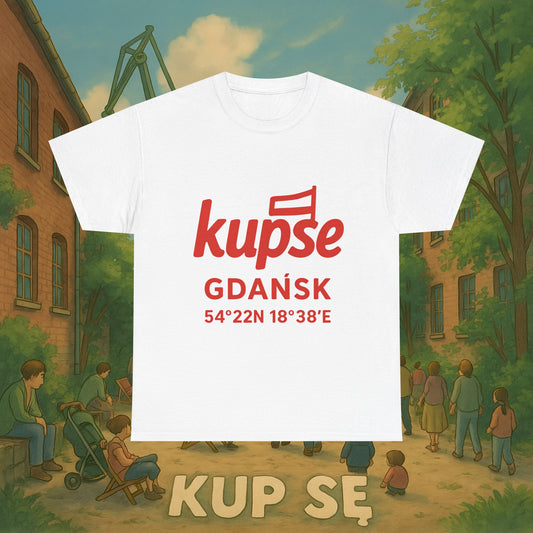 KupSe Logo Gdańsk Solidarność t-shirt - Unisex Heavy Cotton Tee