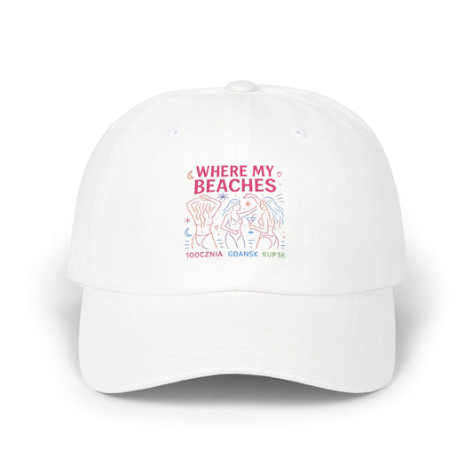 Czapka z daszkiem z grafiką Kup Se Where My Beaches – modny Dad Cap z charakterem
