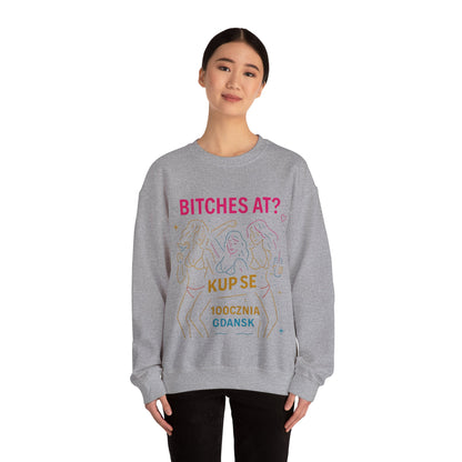 Bluza unisex z grafiką Kup Se Bi*ches at? – klasyczny crewneck i miejski styl