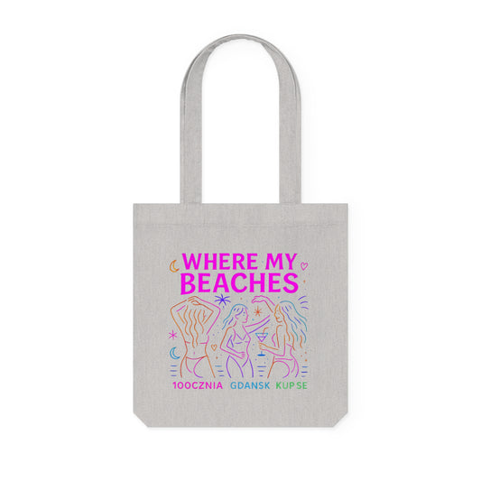 Tkana Torba na Ramię Kup Se Where My Beaches – Styl i Ekologia w Jednym