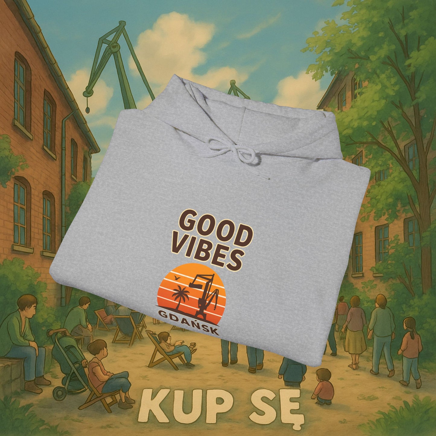 Unisex Heavy Blend Hoodie – Good Vibes – Kup Se