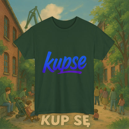 KupSe Logo Blue Style t-shirt - Unisex Heavy Cotton Tee