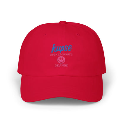 Czapka z daszkiem z grafiką Kup Se Seek Pleasure – modny Dad Cap z charakterem