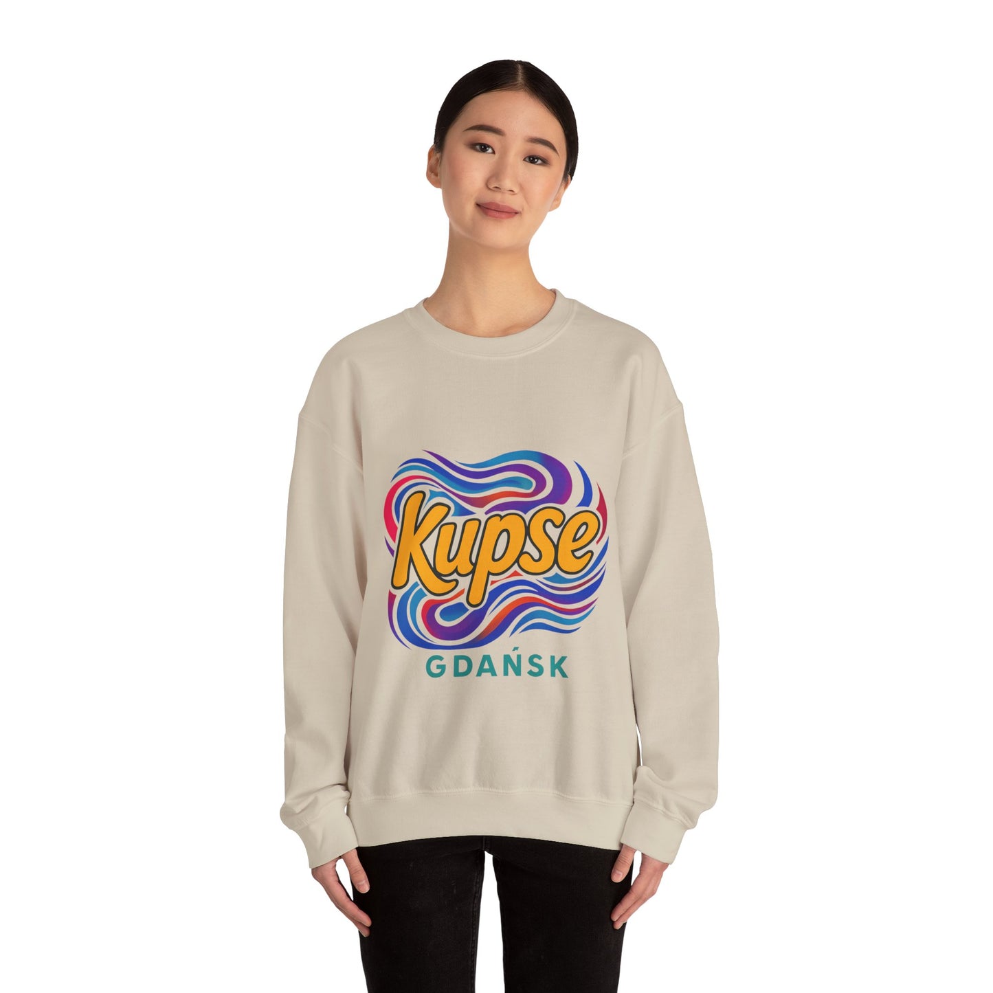 Bluza unisex z grafiką Kup Se Acid2 – klasyczny crewneck i miejski styl