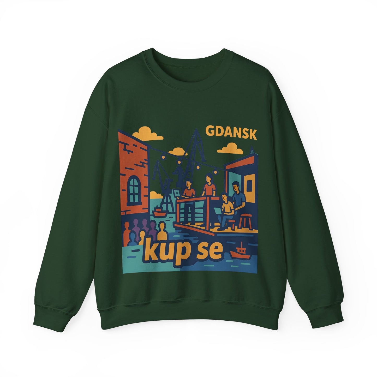 Bluza unisex z grafiką Kup Se Vibe – klasyczny crewneck i miejski styl