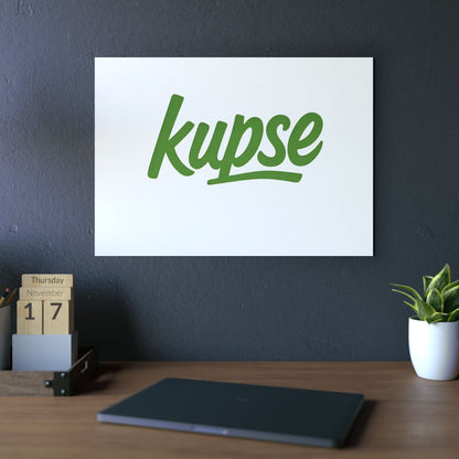 Obraz na panelu aluminiowym Kupse Logo Green – trwały wydruk w stylu Kup Se