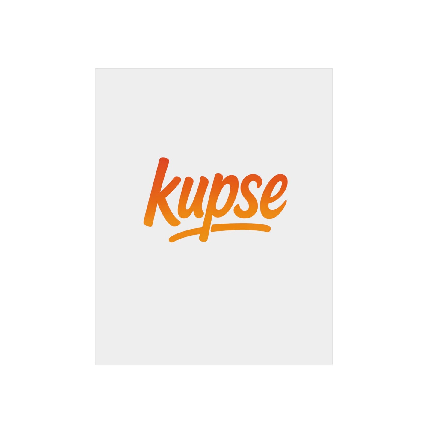 Obraz na panelu aluminiowym Kupse Logo Orange – trwały wydruk w stylu Kup Se