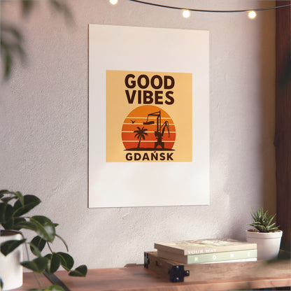 Obraz na panelu aluminiowym Good Vibes Desert – trwały wydruk w stylu Kup Se